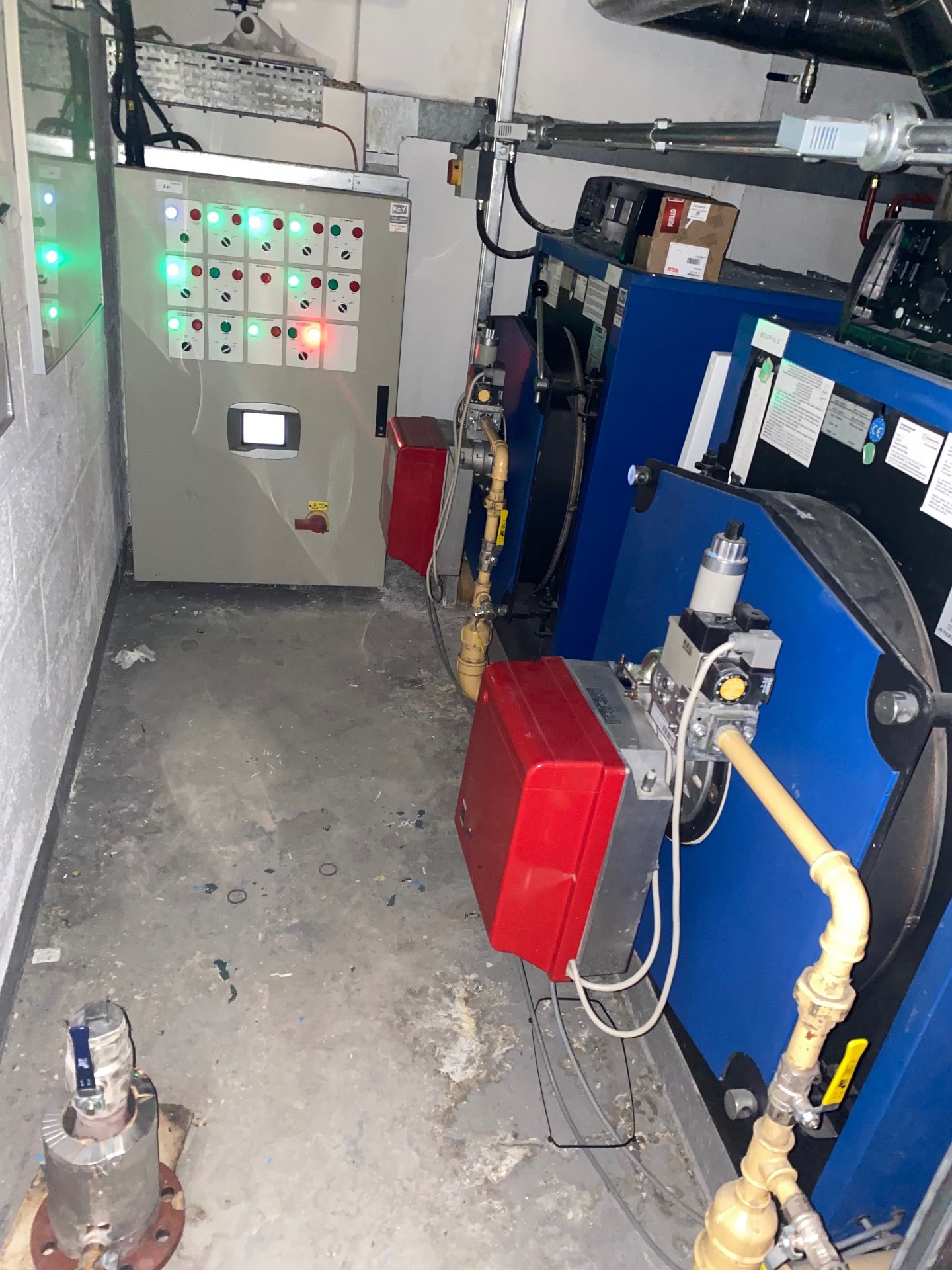 Boilerhouse panel & burners